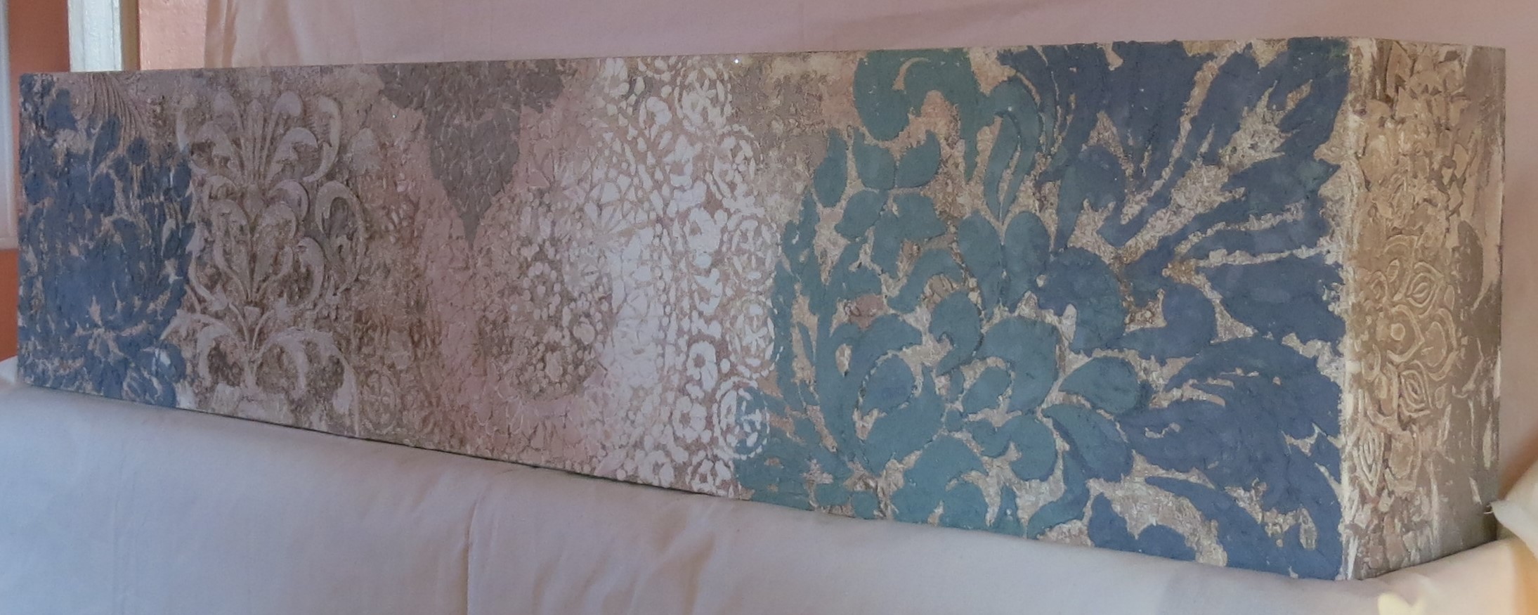 Heirloom Bloom Cornice Crown | Artisanal Mineral Plaster Window Valance - Image 6