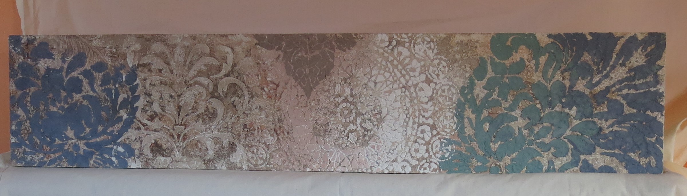 Heirloom Bloom Cornice Crown | Artisanal Mineral Plaster Window Valance - Image 7