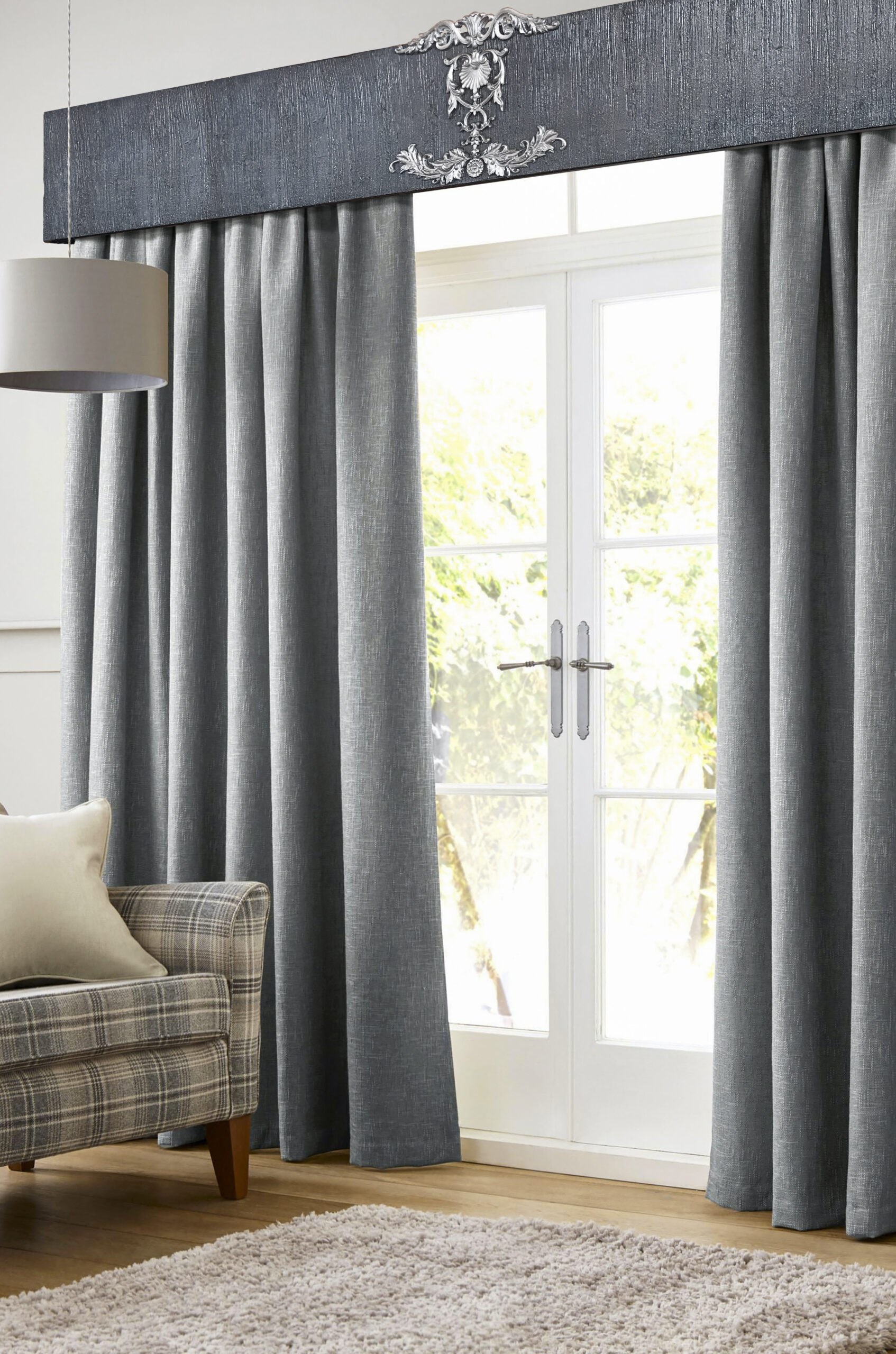 Modern Silver Window Cornice Crown | Sapphire Silver - Image 2