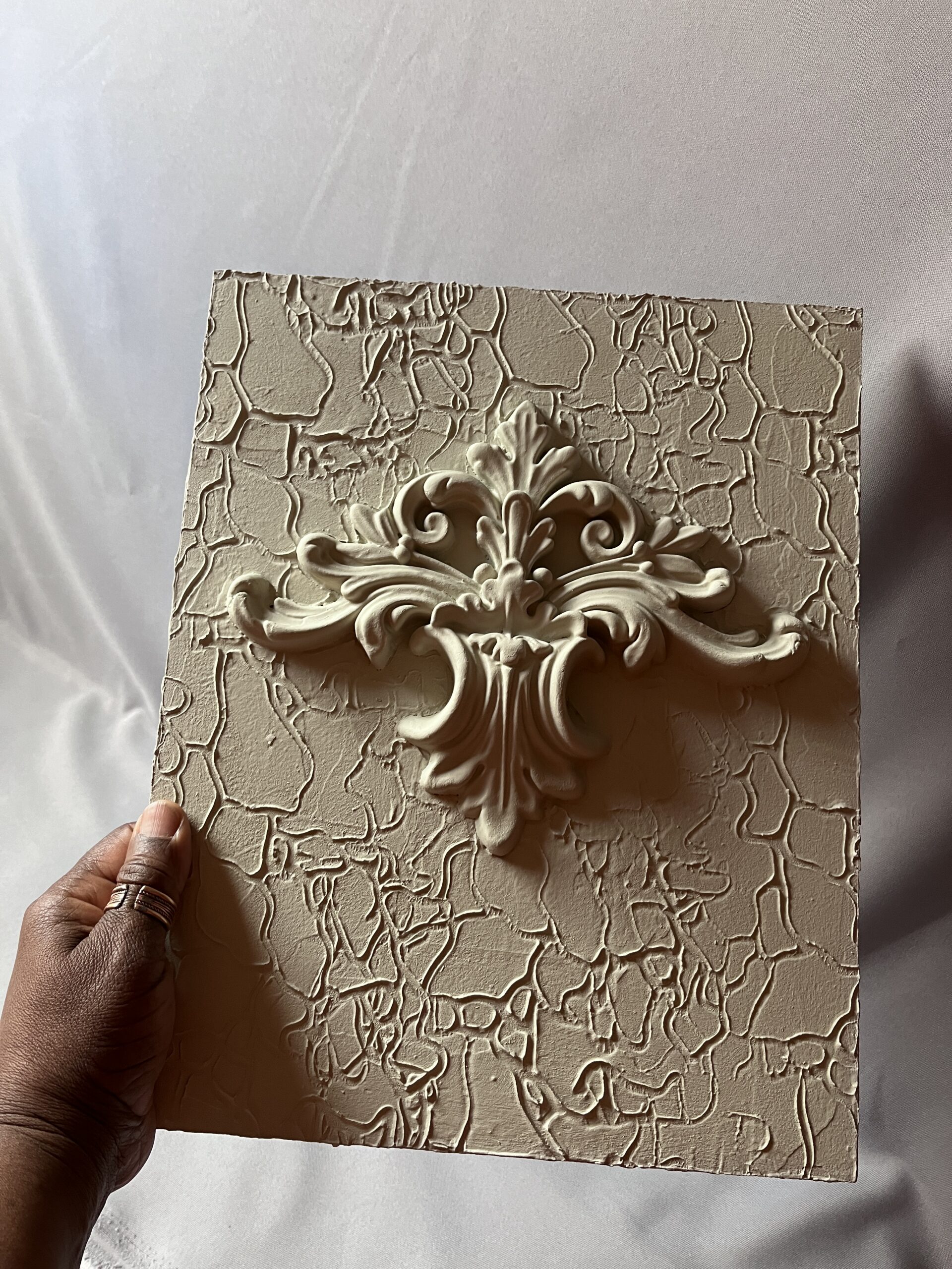 Hand-Finished Decorative Relief Panel | Lean-Against Mantel Accent - Image 13