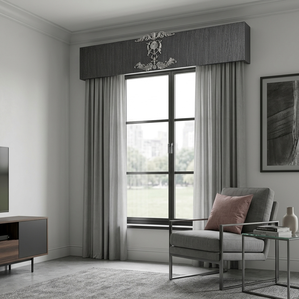 Modern Silver Window Cornice Crown | Sapphire Silver - Image 6