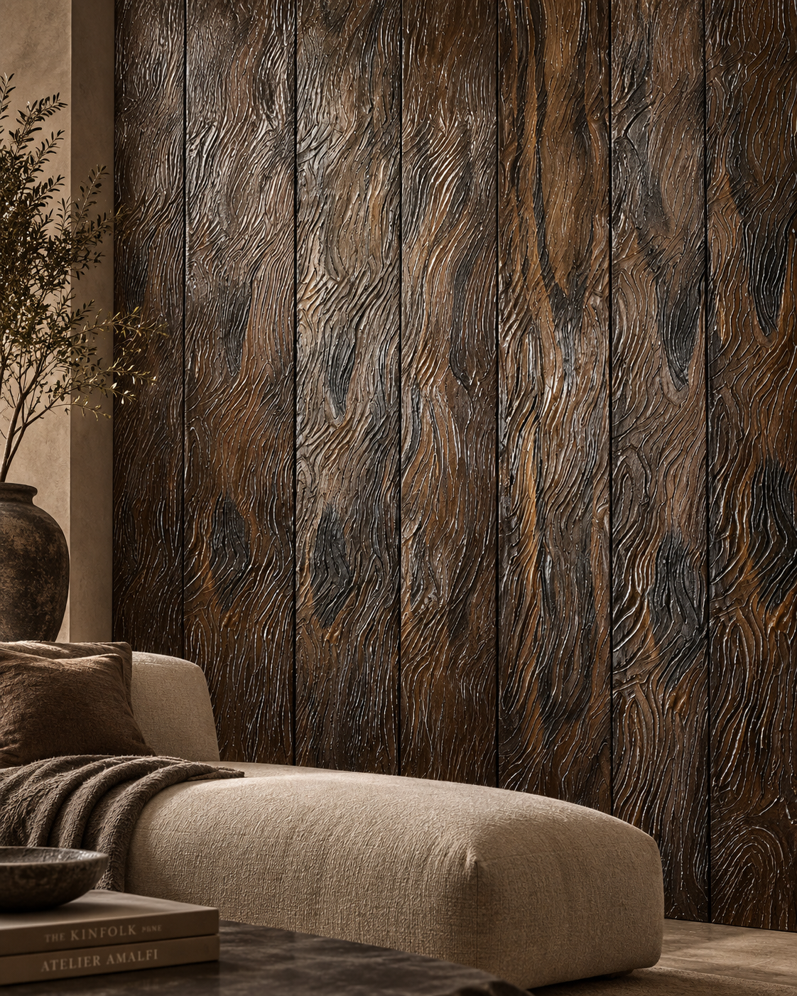 Giraffe Exotic Wood Finish | Textured Wood Panels - Image 3
