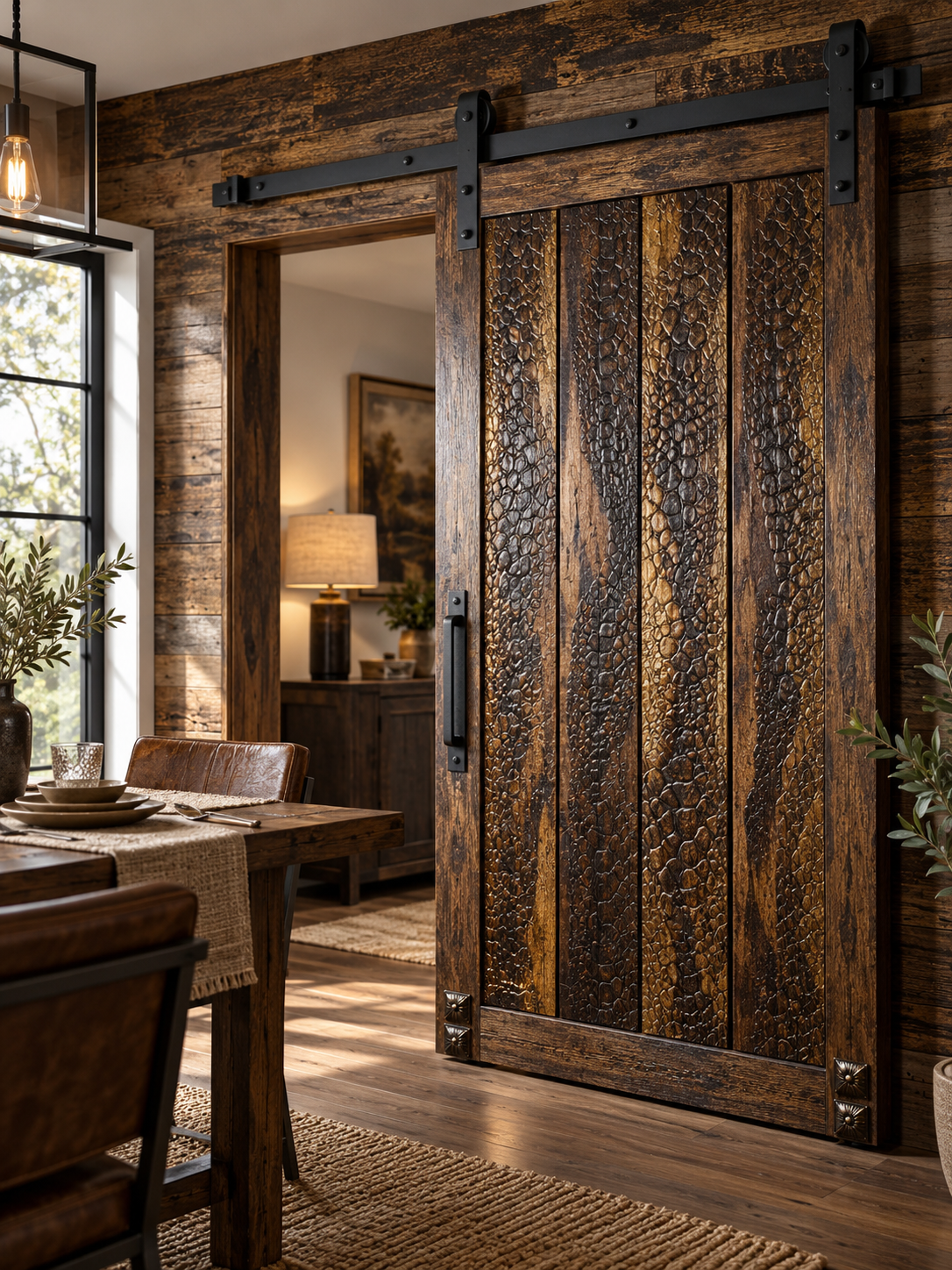 Python Exotic Wood Finish | Textured Wood Wall Planks - Image 2