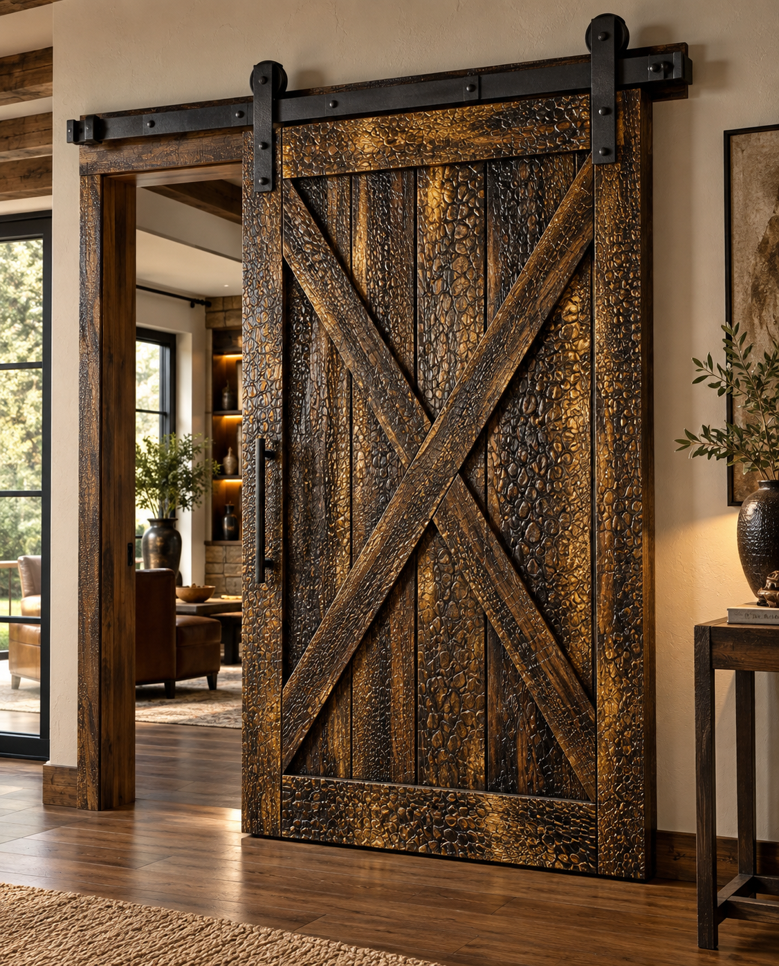 Python Exotic Wood Finish | Textured Wood Wall Planks - Image 4