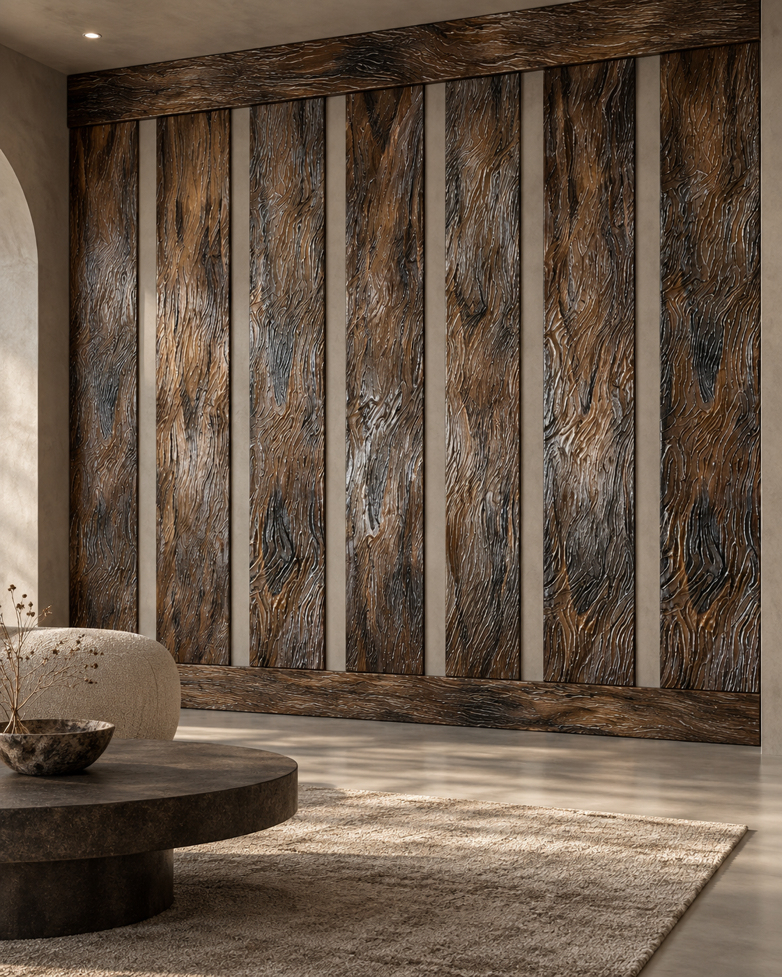 Giraffe Exotic Wood Finish | Textured Wood Panels - Image 4